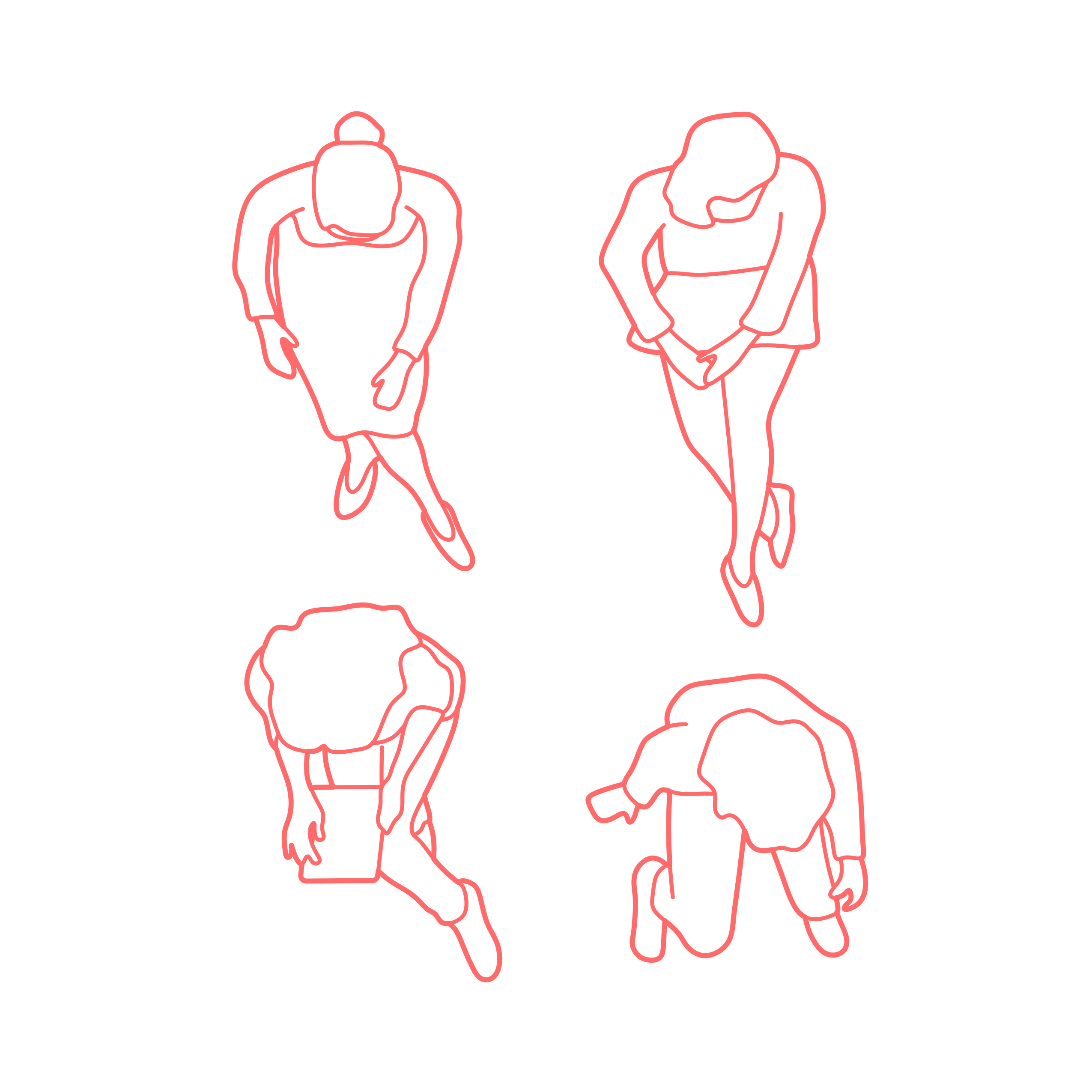 Humans Sitting Female Plan Outline Svg Vector Free Vectors